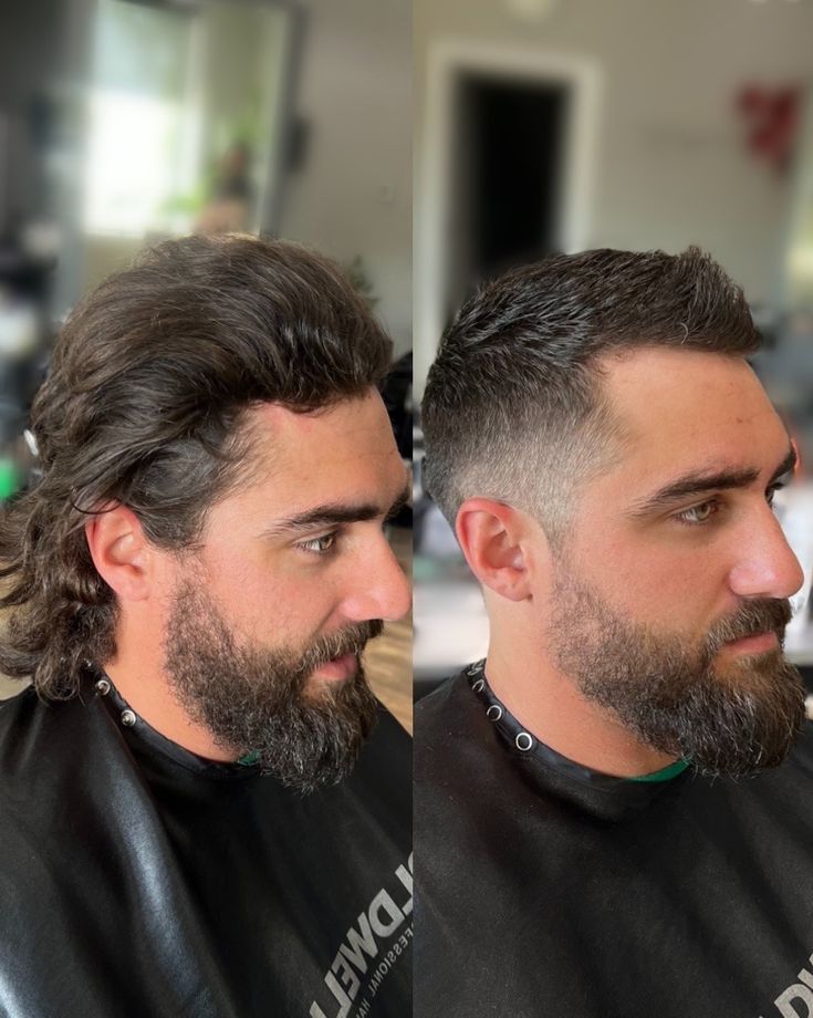 Before – long hair